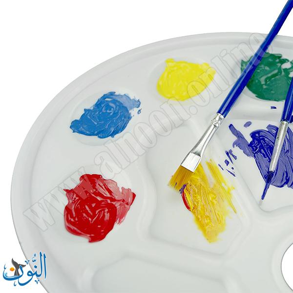 صحن مزج الوان بلاستيك صغير 10 عيون
