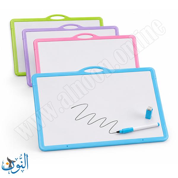لوح بلاستيك ابيض 20×30 سم مع قلم