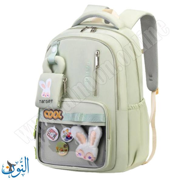 حقيبة صبابا مدرسية مع جزدان و ارنوب TARGET COOL