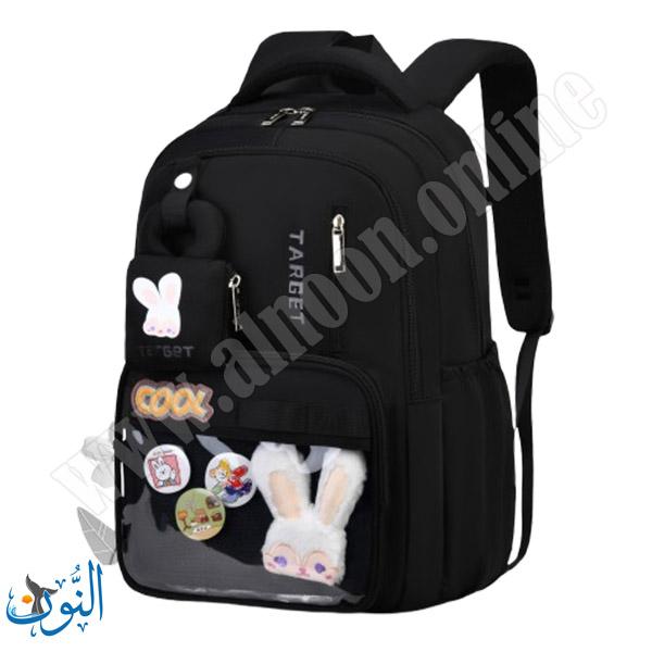 حقيبة صبابا مدرسية مع جزدان و ارنوب TARGET COOL