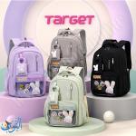 حقيبة صبابا مدرسية مع جزدان و ارنوب TARGET COOL