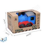 قطار بلاستيكي مع دمية قبطان