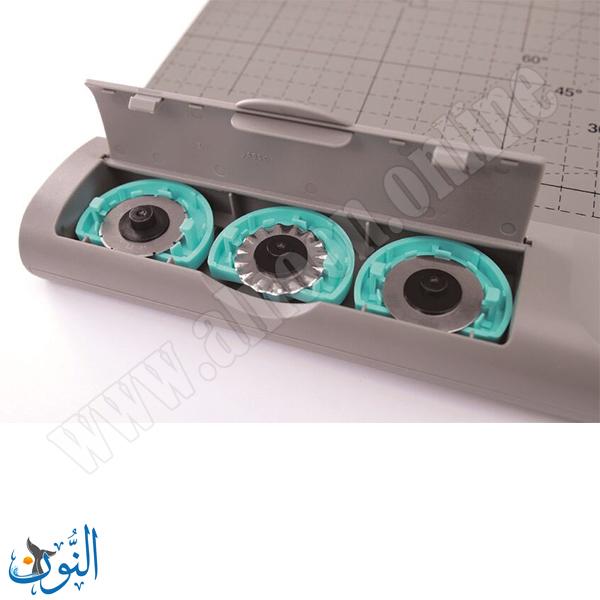 مقص ورق بشفرة دوارة متعدد الخيارات مع اداة تدوير زوايا  KW-trio A3