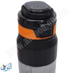 مطرة بلاستيك رياضية اسود شفاف 1 لتر