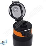 مطرة بلاستيك رياضية اسود شفاف 1 لتر