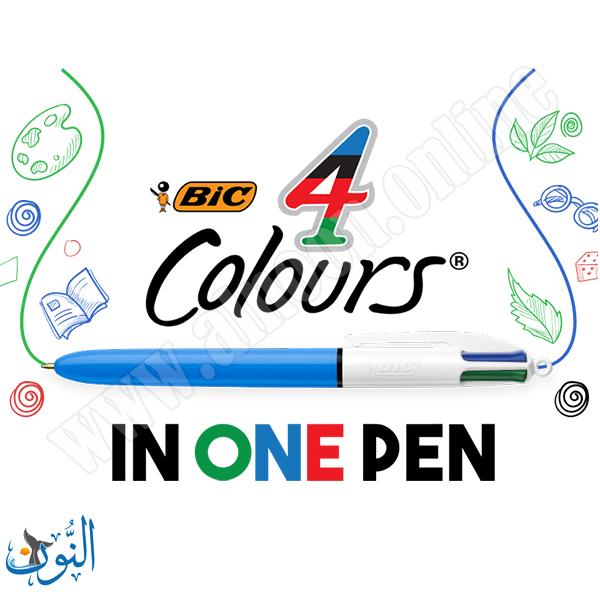قلم حبر جاف 4 لون BIC