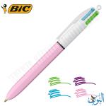 قلم حبر جاف 4 لون BIC Fun
