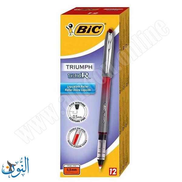 قلم حبر سائل احمر BIC TRIUMPH 537R 0.5mm