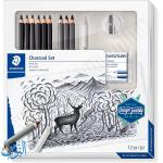 طقم اقلام فحم احترافي 12 قطعة STAEDTLER