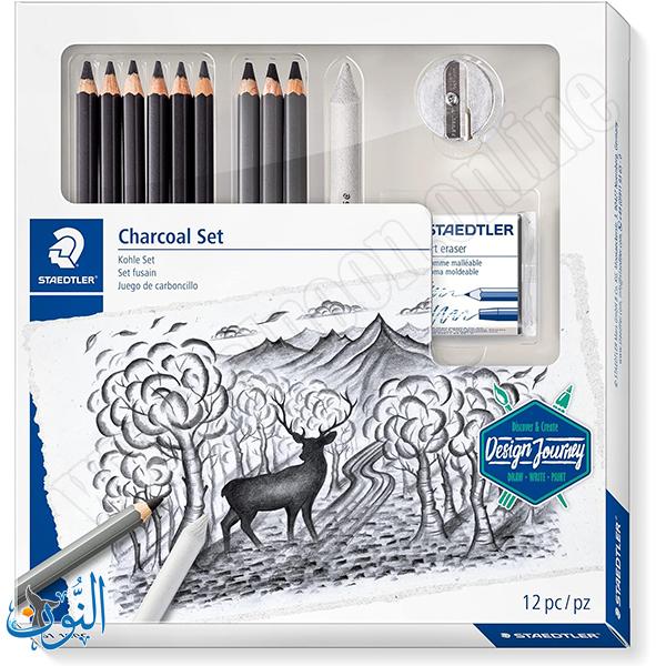 طقم اقلام فحم احترافي 12 قطعة STAEDTLER