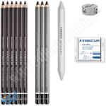 طقم اقلام فحم احترافي 12 قطعة STAEDTLER