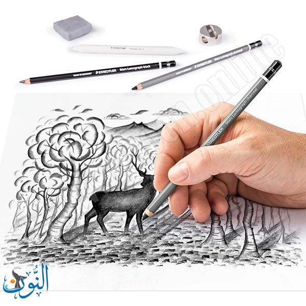 طقم اقلام فحم احترافي 12 قطعة STAEDTLER