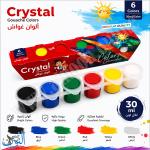 الوان غواش 30 مل 6 لون  Crystal