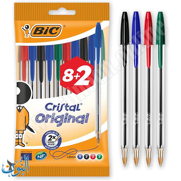 قلم حبر جاف 8+2  BIC Cristal