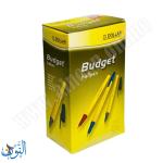 علبة 50 قلم حبر جاف احمر DOLLAR Budget