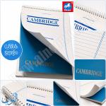 دفتر ملاحظات سلك 120 ورقة CAMBRIDGE B5