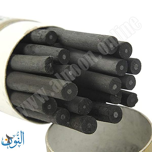 فحم طبيعي علبة اسطوانية 20 قطعة