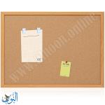 لوحة إعلانات فلين إطار خشبي 40×60 سم