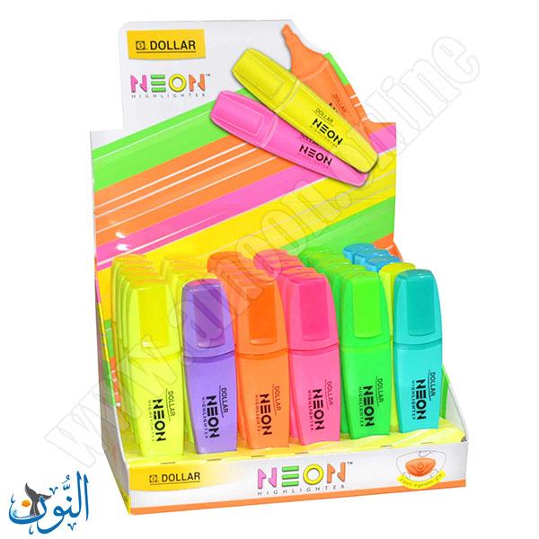 قلم تحديد مضيء مشكل DOLLAR NEON