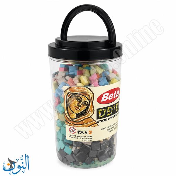 فسيفساء طينية ملونة مطفية 1سم وزن 1 كغم