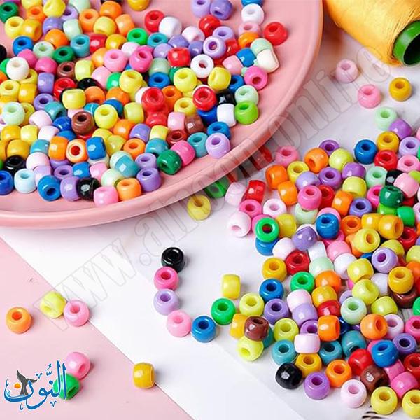 خرز بلاستيك دائري 3 مم كيس 25 غم