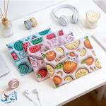 ملف سحاب بلاستيك رسومات فواكه ثلاثية الابعاد