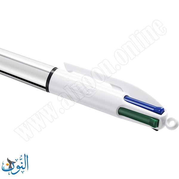 قلم حبر جاف 4 لون BIC SHINE