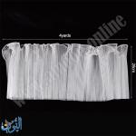 قماش تول مزخرف بحواف لؤلؤية