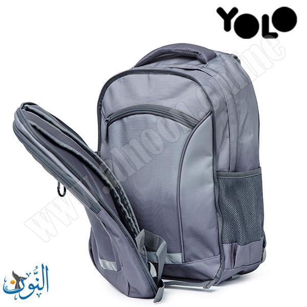 حقيبة مدرسية 2 في 1 سادة  YOLO