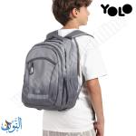 حقيبة مدرسية 2 في 1 سادة  YOLO