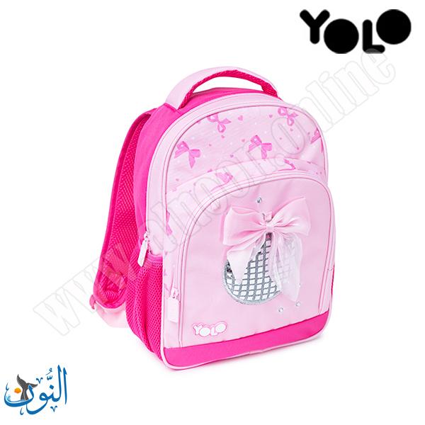 حقيبة تمهيدي زهري مع شبرة  YOLO