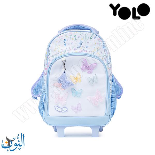 حقيبة تمهيدي مع عجلات فراشات  YOLO Trolly