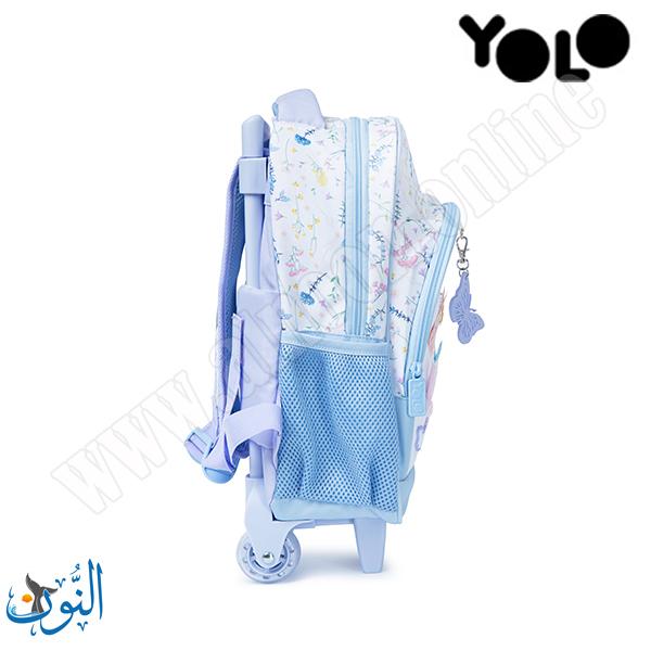 حقيبة تمهيدي مع عجلات فراشات  YOLO Trolly