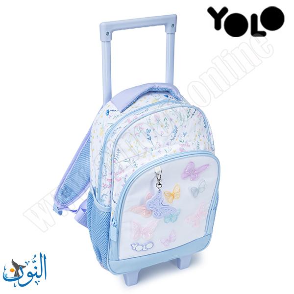 حقيبة تمهيدي مع عجلات فراشات  YOLO Trolly