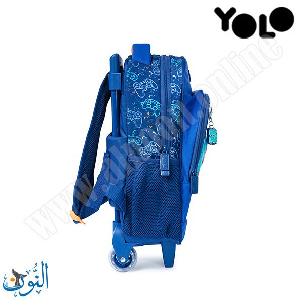 حقيبة تمهيدي مع عجلات YOLO Trolly GAME OVER