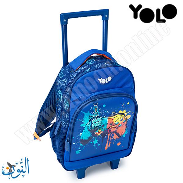 حقيبة تمهيدي مع عجلات YOLO Trolly GAME OVER