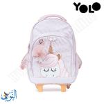 حقيبة تمهيدي مع عجلات وحيد القرن  YOLO Trolly