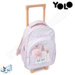 حقيبة تمهيدي مع عجلات وحيد القرن  YOLO Trolly