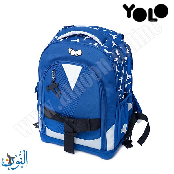حقيبة مدرسية مع قاعدة كونغ فو  YOLO PRO
