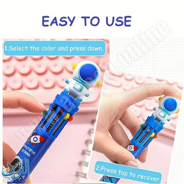 قلم حبر 10 لون رائد فضاء