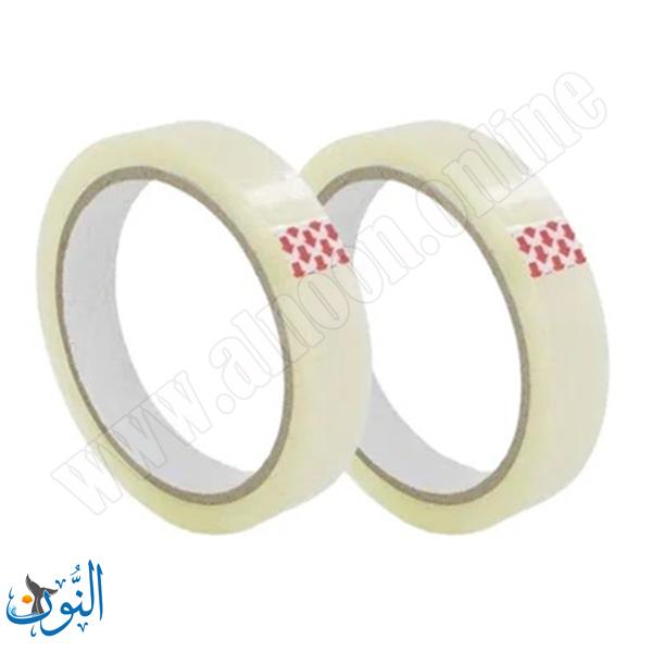 شريط لاصق شفاف 18 ملم × 66 متر (بكرة كبيرة)