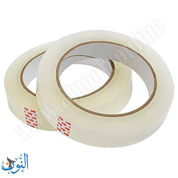 شريط لاصق شفاف 18 ملم × 66 متر (بكرة كبيرة)