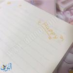 دفتر يوميات بناتي غلاف نايلون قياس 14×20سم