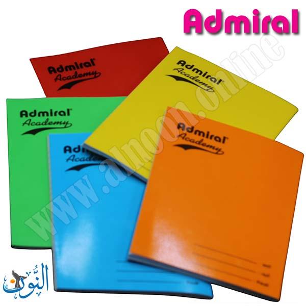 دفتر مدرسي غلاف بلاستيك 64 ورقة Admiral