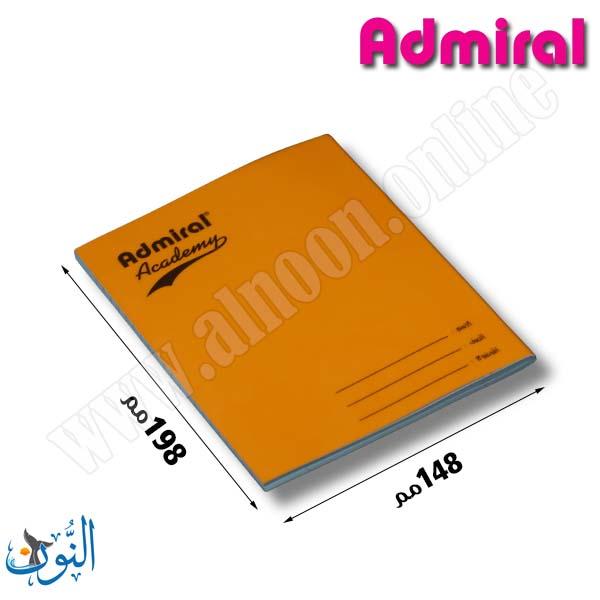 دفتر مدرسي غلاف بلاستيك 64 ورقة Admiral