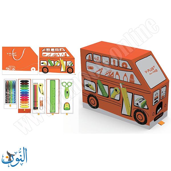 طقم قرطاسية Y.PLUS Happy Bus