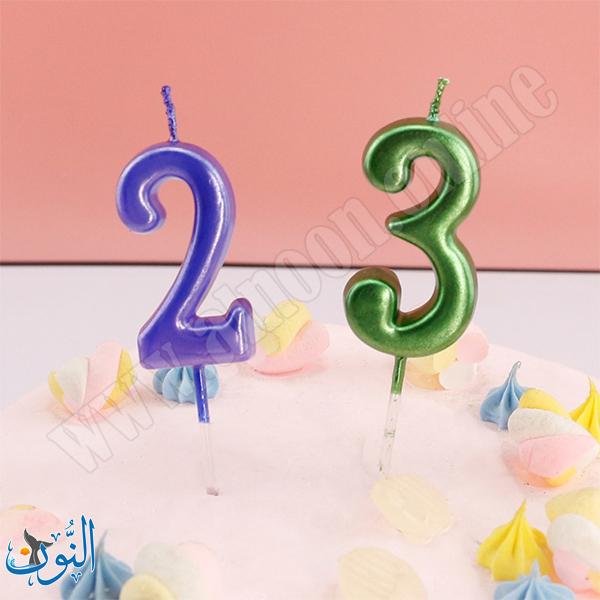 شمع شكل أرقام