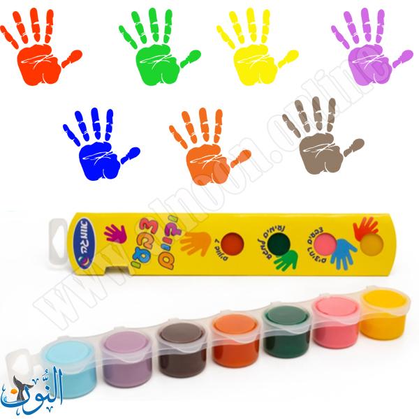 الوان أصابع 7 لون × 20 مل اوميغا