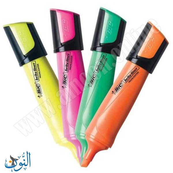 قلم تحديد مضيء  BIC FLAT