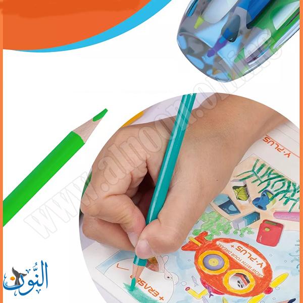 الوان خشب 12 لون في علبة معدنية Y.PLUS FOREST